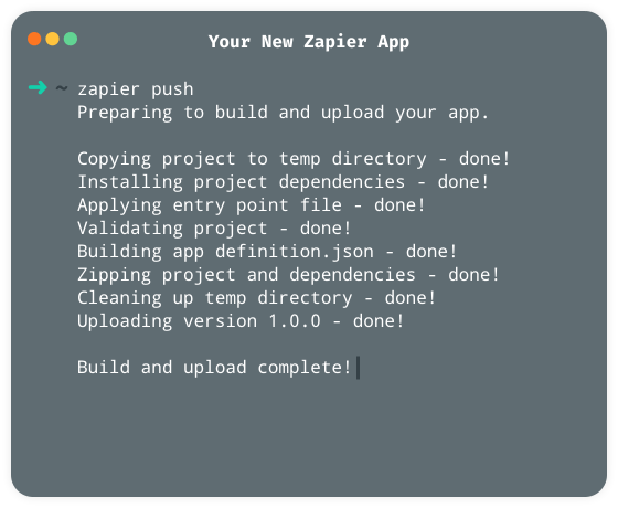 New Zapier app