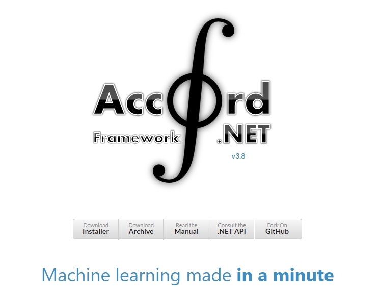 Accord.net machine learning framework